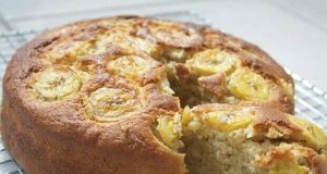 Bolo de Banana com Aveia e Passas sem Açúcar Adicionado