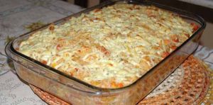 Arroz de Forno à Parmegiana com Carne Moída
