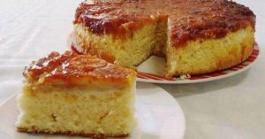 Bolo de Banana Recheado com Leite Condensado e Canela