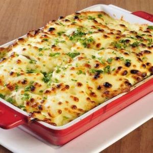 Filé Mignon Gratinado com Requeijão e Parmesão