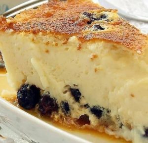 Torta Doce de Ricota com Uva-Passa