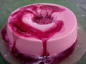 Mousse de Vinho Tinto Seco com Gelatina
