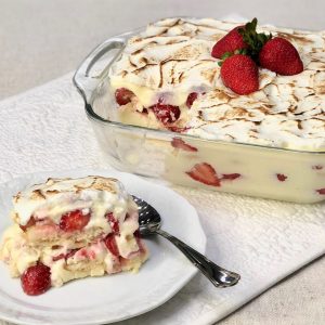 Pavê de Morango com Chocolate e Creme Branco