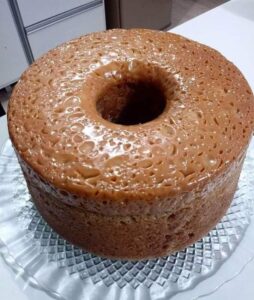 Bolo de Churros Invertido com Doce de Leite