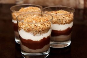 Mousse de Cappuccino com Chocolate Meio Amargo