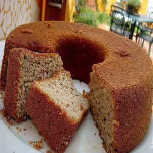 Bolo de Banana sem Glúten de Liquidificador com Farinha de Arroz
