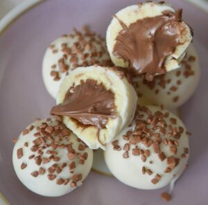Bombom de Leite Ninho com Nutella Fácil