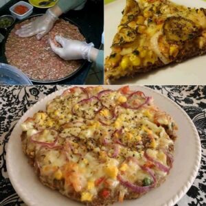 Pizza de Carne Moída sem Massa