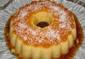 Pudim de Coco Fácil, Cremoso e Caramelizado