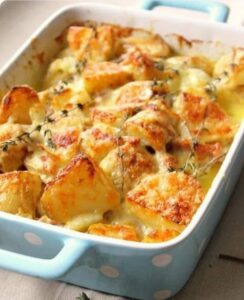 Batata Gratinada Cremosa com Requeijão