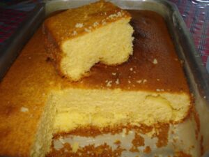 Bolo de Fubá Simples e Fofinho