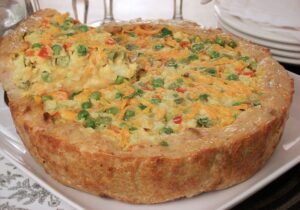 Quiche de Frango com Legumes
