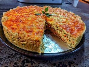 Torta de Couve-Flor sem Massa com Queijo