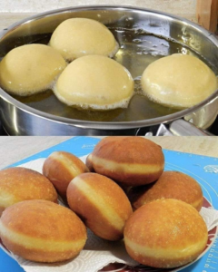 Sonho Frito de Padaria com Creme