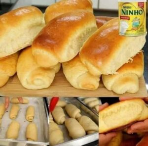 Pão Caseiro de Leite Ninho Fofinho e Macio