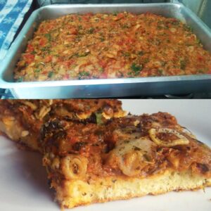 Pizza de Sardinha de Liquidificador: Massa Rápida