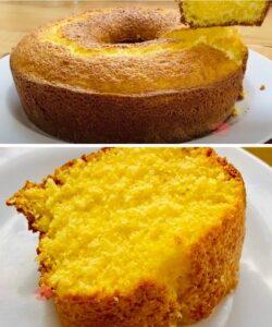Bolo de Fubá com Laranja Fofinho
