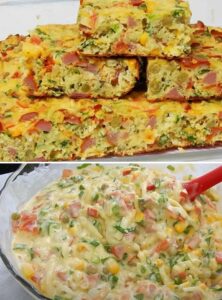Omelete de Forno com Atum e Legumes
