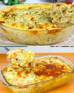 Arroz de Forno Cremoso com Legumes