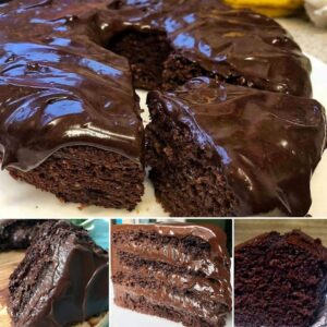 Bolo de Chocolate Sem Farinha com Cobertura Cremosa
