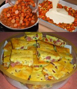 Torta de Salsicha de Liquidificador Fácil