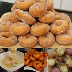 Rosquinha Frita de Padaria com Açúcar e Canela