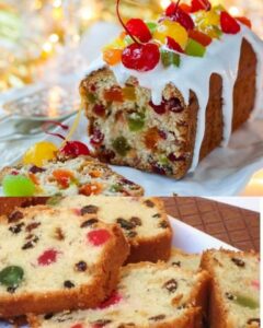 Bolo de Natal com Frutas Cristalizadas e Nozes