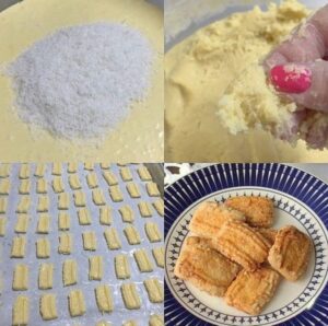 Bolachinha Amanteigada de Araruta com Coco