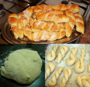 Rosquinha Trançada Frita com Coco