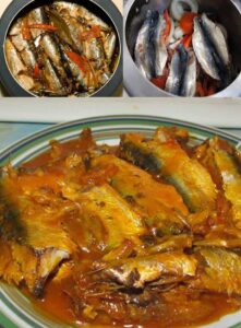 Sardinha na Panela de Pressão com Tomate e Cebola