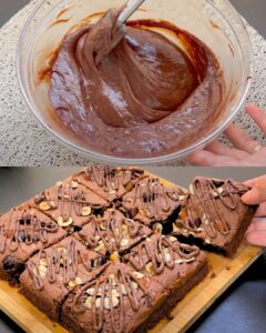 Brownie de Chocolate Simples (com Achocolatado) a 180°C