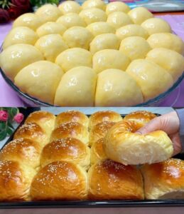 Pão brioche caseiro para sanduíches ou para o café em família