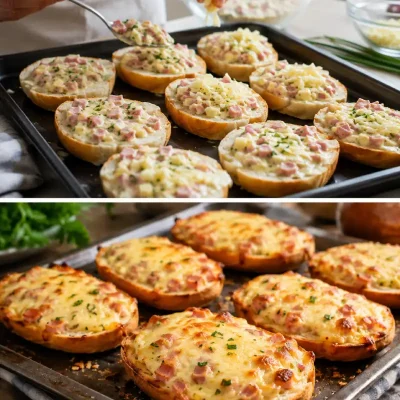 Lanche com pão amanhecido: recheado e gratinado no forno