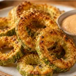 Anéis de Abobrinha Crocantes com Parmesão no Forno