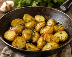 Batata na Manteiga com Alho: Dourada e Fácil