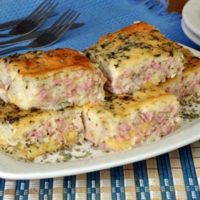 Torta de Presunto e Queijo de Liquidificador Fácil