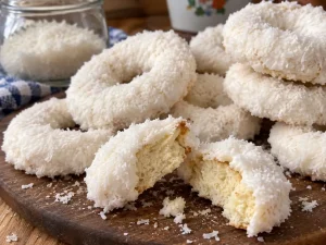 Bolacha Anel com Merengue e Coco