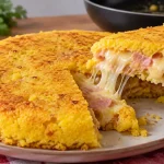 Cuscuz de Frigideira com Presunto e Muçarela