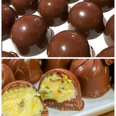 Trufa de Maracujá com Casquinha de Chocolate