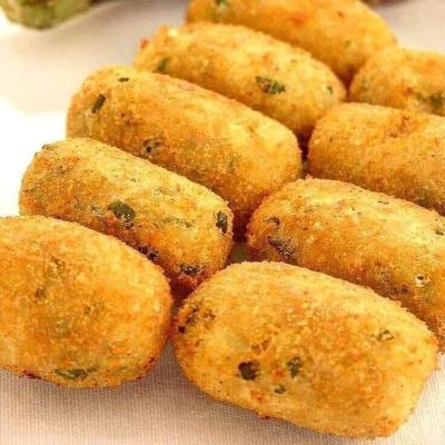 Croquete de Berinjela com Batata: Douradinho e Macio