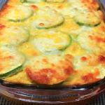Abobrinha Gratinada no Forno com Creme de Leite e Queijo