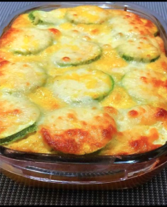 Abobrinha Gratinada no Forno com Creme de Leite e Queijo