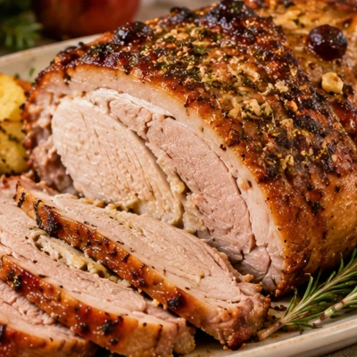 Pernil Suíno Assado no Forno com Batatas
