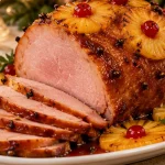 Tender com Abacaxi e Molho de Laranja no Forno